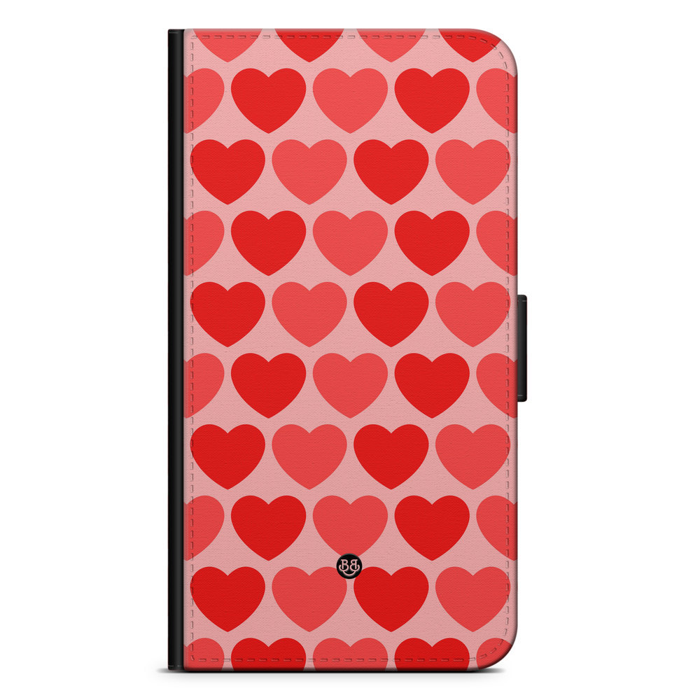 Sony Xperia XZ1 Plånboksfodral - Red Hearts | Mobilskal & Mobilfodral BJORNBERRY