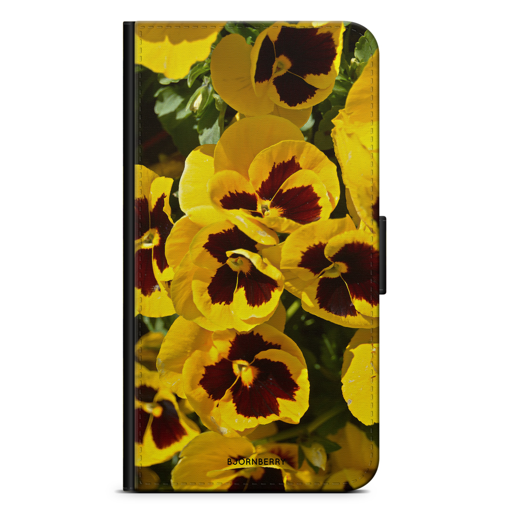 Sony Xperia XZ1 Plånboksfodral - Gula Vårblommor | Mobilskal & Mobilfodral BJORNBERRY