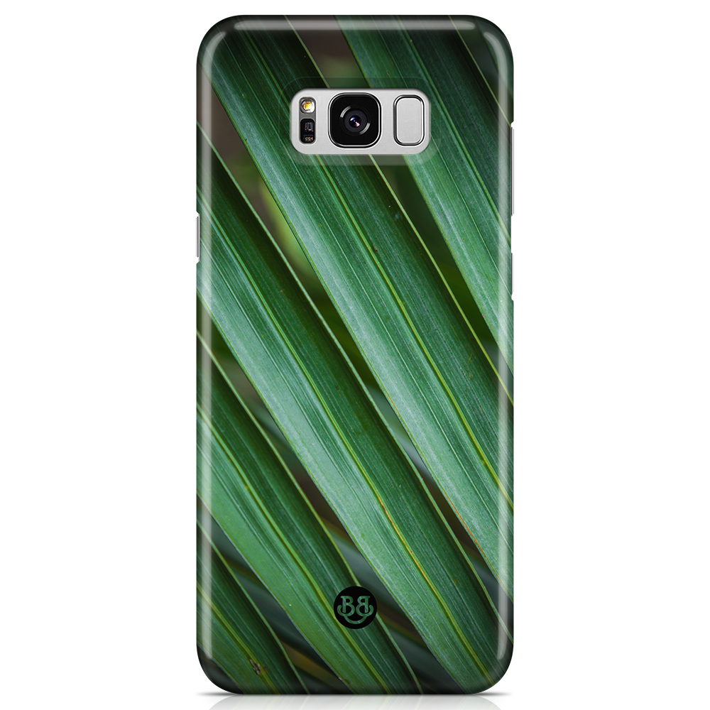 Samsung Galaxy S8 Premium Skal - Green leaves | Mobilskal & Mobilfodral BJORNBERRY
